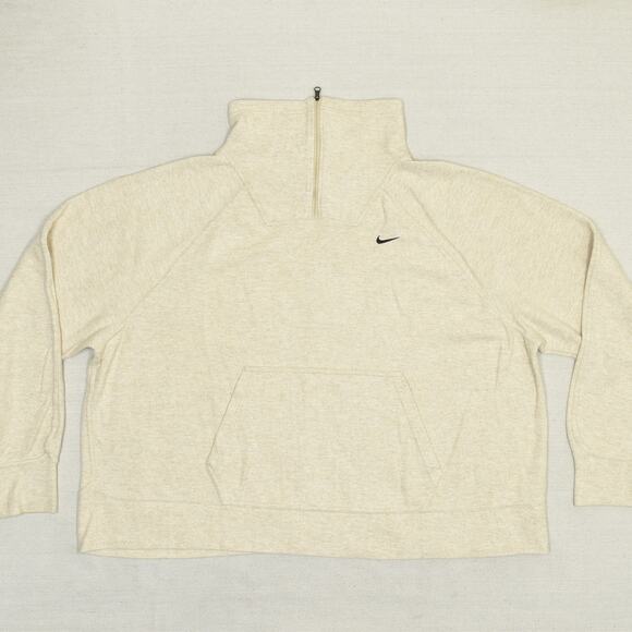 Nike Cream Half-Zip Sweater - Picture 1 of 8